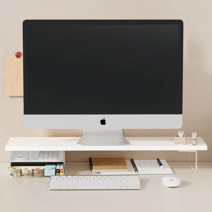 Modern Home Table for Laptop Office Elevated Laptop Desk Drawer Design Monitor Stand Heat Radiation Computer Table
