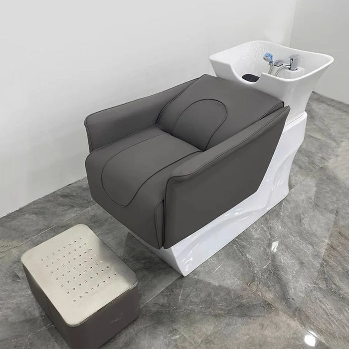 Massage Couch Shampoo Chair Stylist Luxury Wash Hair Salon Spa Shampoo Chair Basin Hairstylist Reclining Relaxing Cadeiras Chair