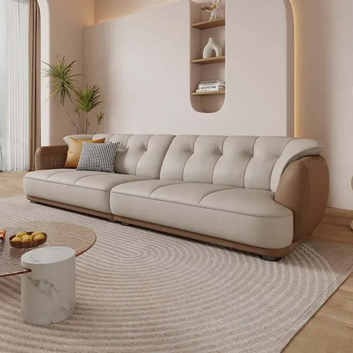 Modular Living Room Sofa Genuine European Leather Corner Sofa Comfortable Lounge Salon Canape De Luxe Moderne Room Decor
