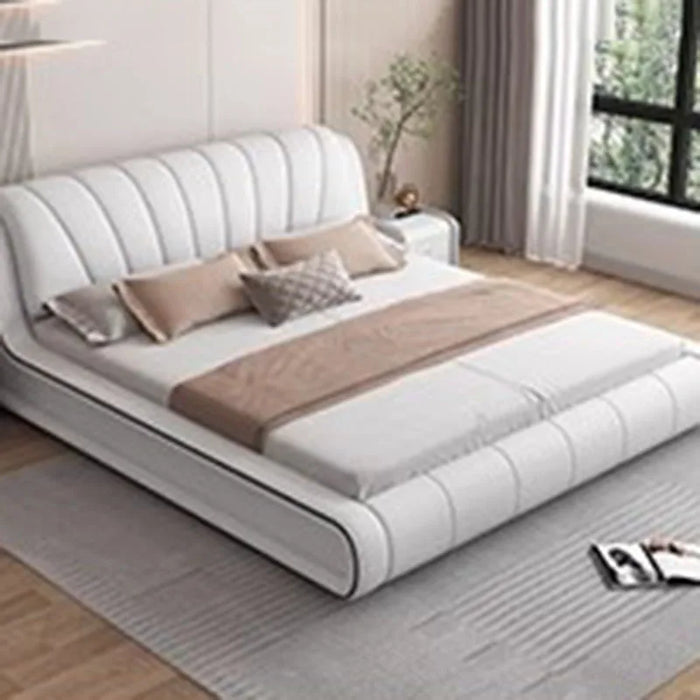 Luxury Kids Double Bed Nordic Modern Whitr Headboard Twin Double Bed Girl Wood Sleeping Cama Matrimonio Furniture For Bedroom