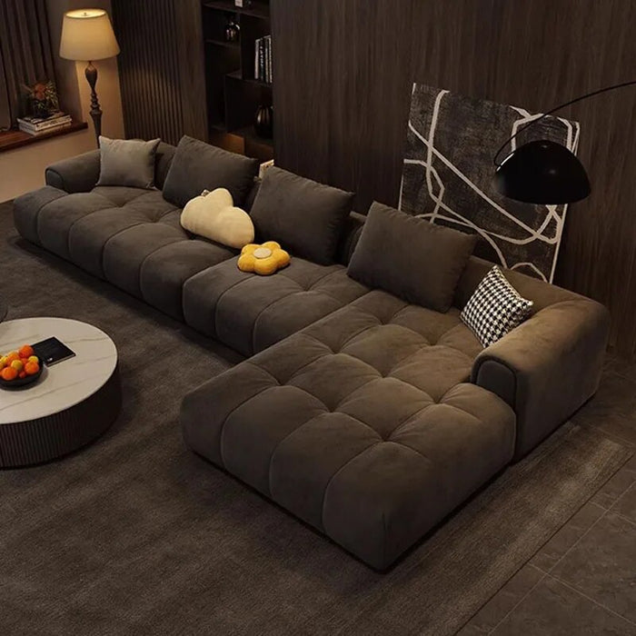 L Shape Adults Living Room Sofa Italian Luxury Nordic Couch Set Living Room Sofa Wood Legs Modern Divani Soggiorno Furnitures