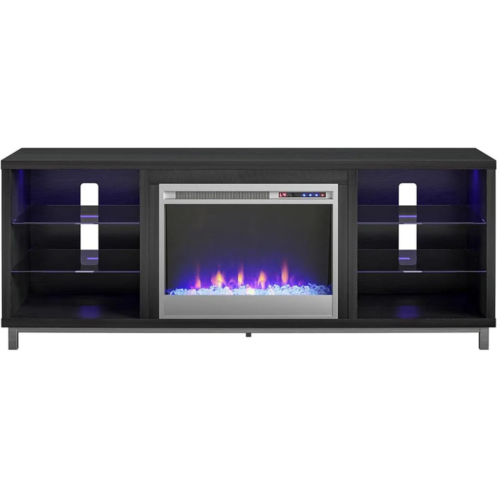 Lumina Fireplace TV Stand for TVs up to 70", White