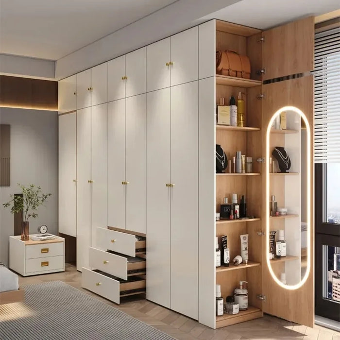 Storage Women Wardrobe Modern Simple Stores Wooden Living Room Wardrobe Dividers Aesthetic Art Porte Vetements Home Furniture