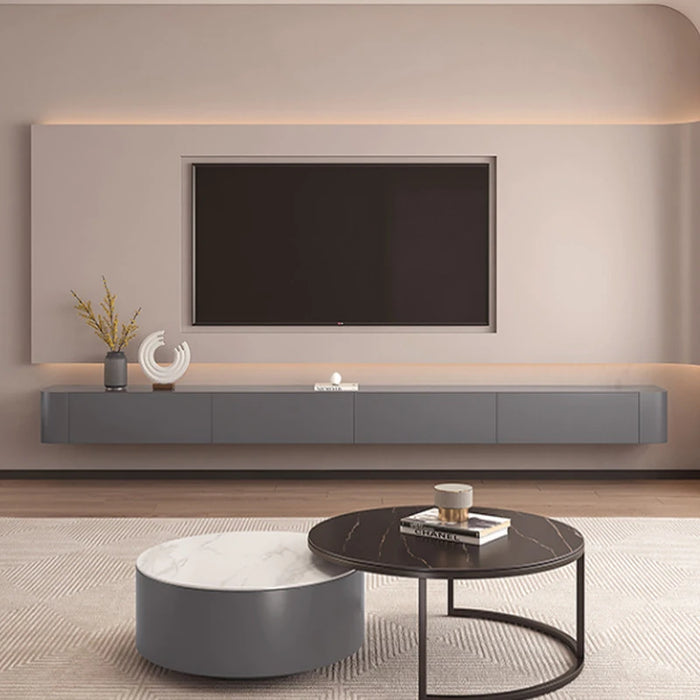 Modern Living Room Furniture TV Stands for Small Apartment Solid Wood Suspended TV Cabinet Household Wall-mounted TV Cabinet