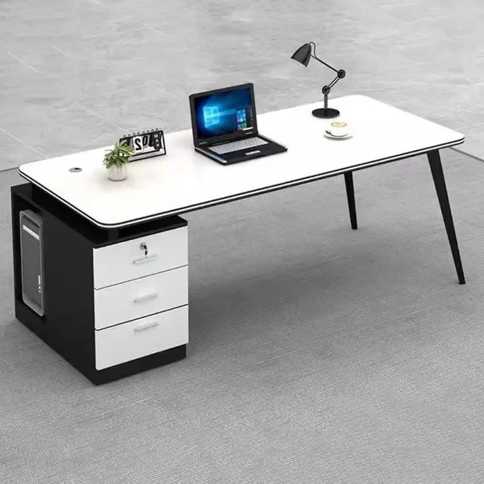 Bookshelf Storage Office Desk Standing Shelf Drawers Executive Computer Desks Writing European Mesa De Computador Furnitures