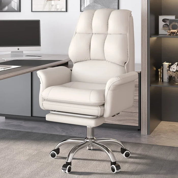Computer Chair Luxury Wingback Waterproof and Antifouling Adjustable Rotation Chair Room Office Comfortable Sedentary Furniture