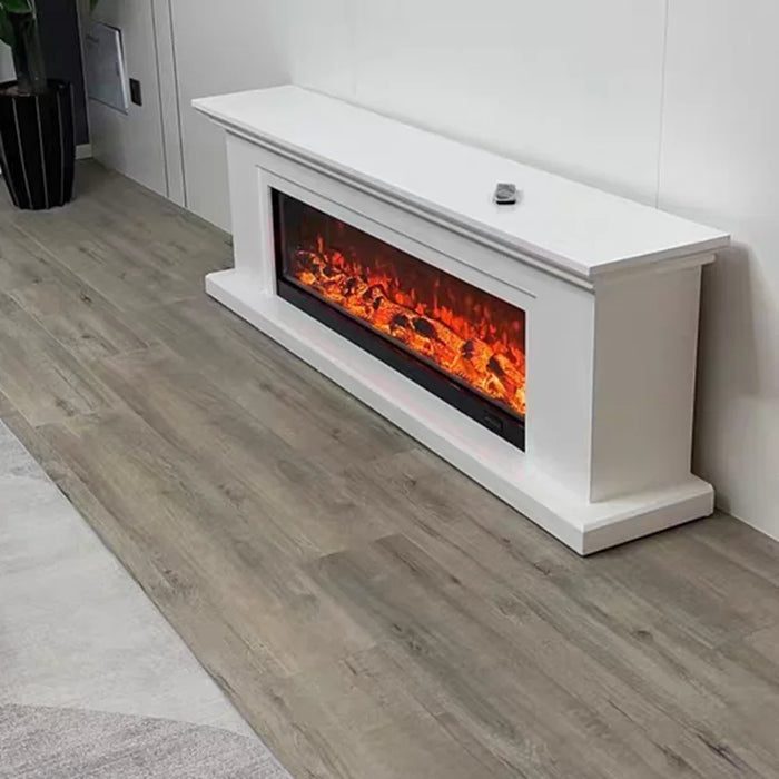 New Fireplace TV Table Luxury Table Simulate Flames Modern Living Room Furniture