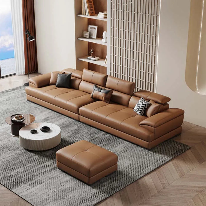 European Living Room Sofa Genuine Leather Sectional Corner Sofas Modular Luxury Sofa Sala De Estar De Luxo Modern Furniture