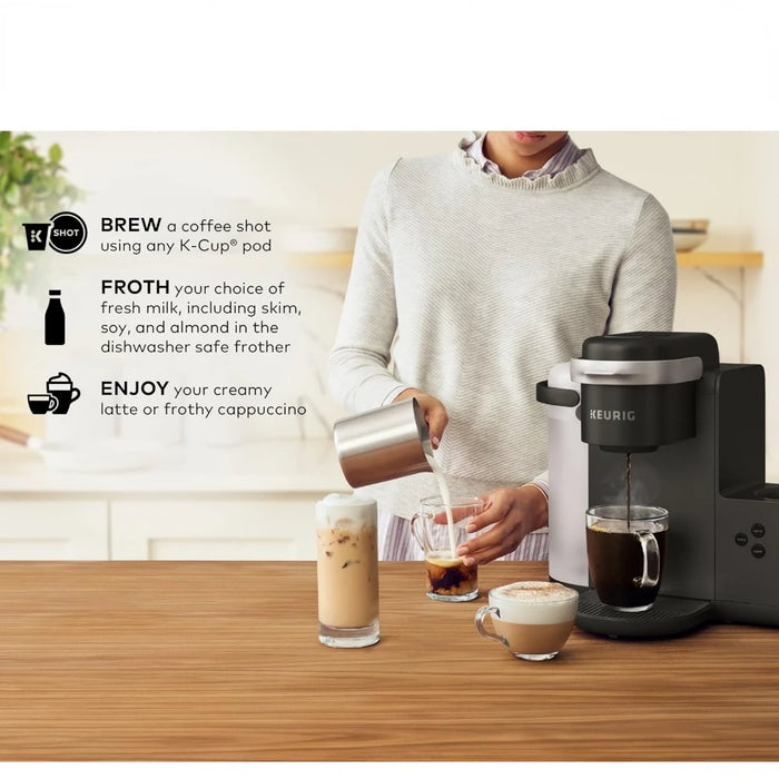 K-Cafe Single Serve K-Cup Coffee, Latte and Cappuccino Maker, Dark Charcoal coffee maker Home Appliances