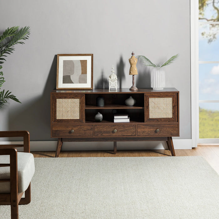 TV Stand with Two Doors for TVs up to 65"