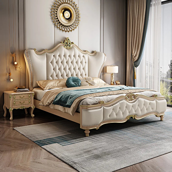 Multifonction Couple Bed European Queen Size Storage Space Princess Bed Modern Luxury Cama De Casal Luxuosa Home Furniture