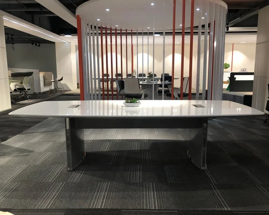Factory Executive Furniture 8 Seat White High Quality Office Luxury Meeting 12 Person Conference Table
