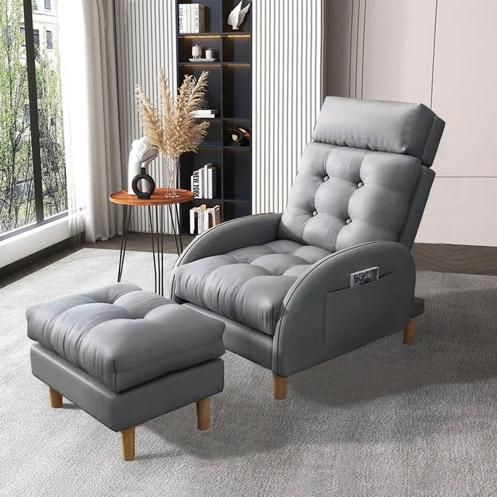 Single Break Living Room Sofas Lazy Back Adjustable Recliner Sofa Nordic Luxury Chair Divani Da Soggiorno Home Furniture WK50SF