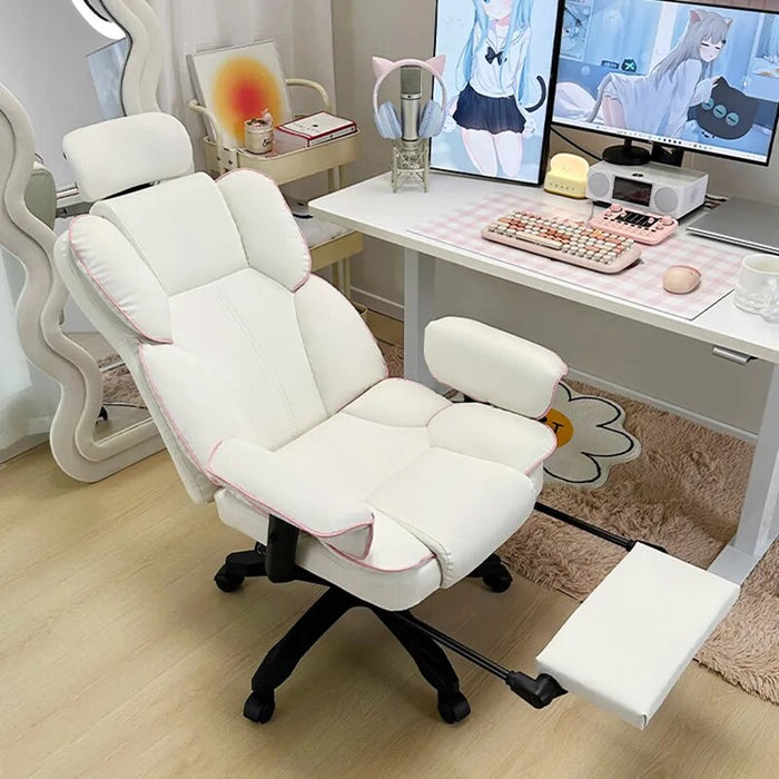 Floor Bedroom Gamer Office Chair Pink Girl Nordic Modern Leisure Armchairs Revolving Manicure Silla De Oficina Office Furniture
