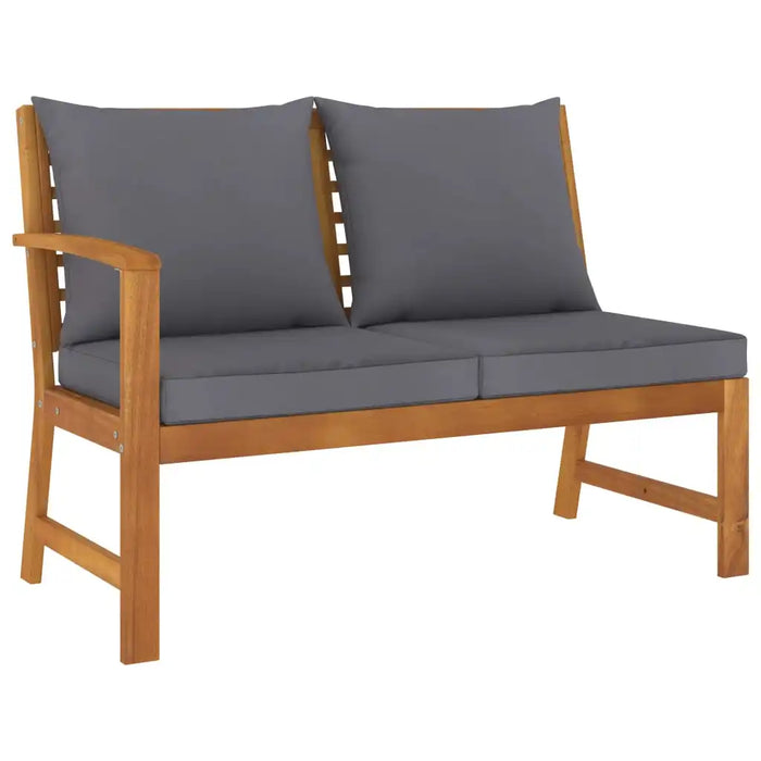 9 Piece Patio Lounge Set with Cushion Solid Acacia Wood Outdoor Table and Chair Sets Outdoor Furniture Sets