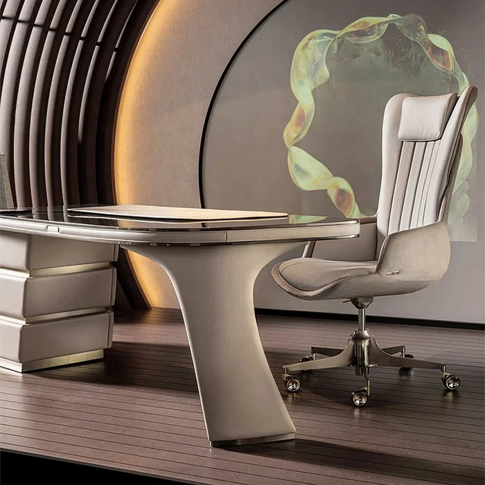 New Minimalist Modern Executive Manager Ceo Table Design Home Luxury Office Furniture Italian Marble Designer Desk