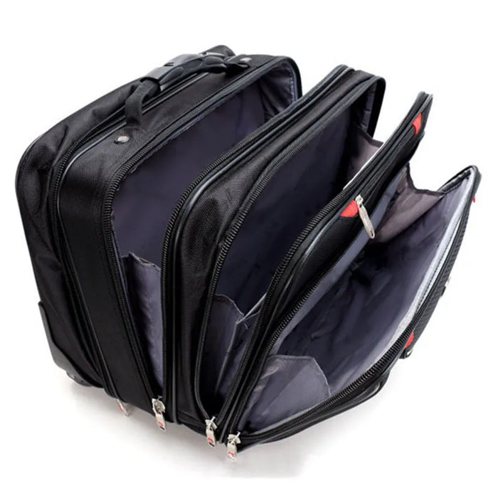 16 Inch Travel Soft Canvas Mini Suitcase With Wheels Carry On Trolley Rolling Laptop Luggage Bag Boarding Cabin Free Shipping