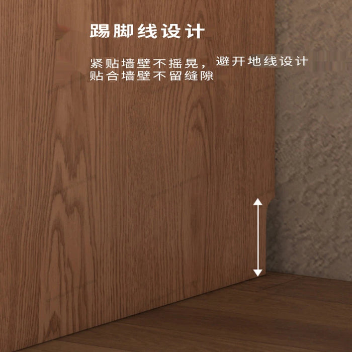 Nordic Sliding Door Wardrobe Cream Style Household Bedroom Small unit Sliding Door Cabinet Large wardrobe