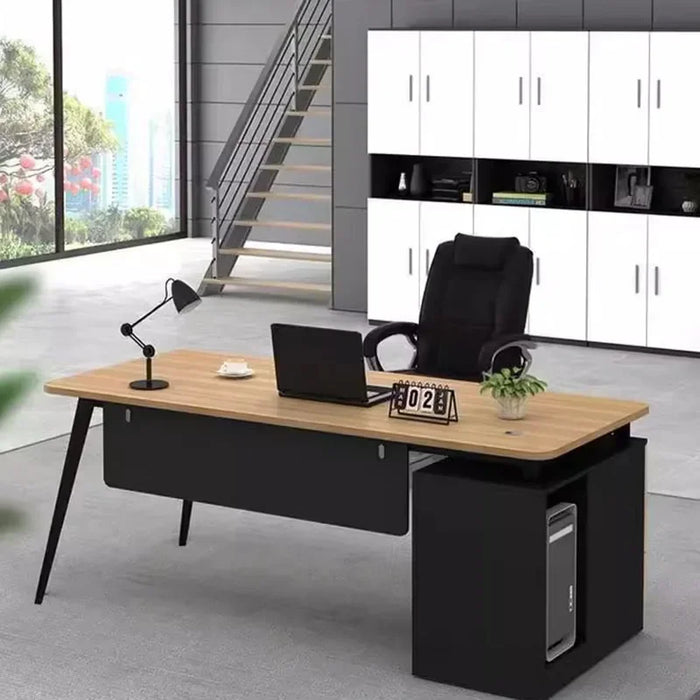 Bookshelf Storage Office Desk Standing Shelf Drawers Executive Computer Desks Writing European Mesa De Computador Furnitures
