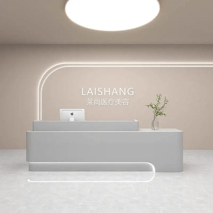 Supermarket Lectern Reception Desk Counter Store Information Nail Conference Reception Desk Luxury Mostrador Luxury Furniture