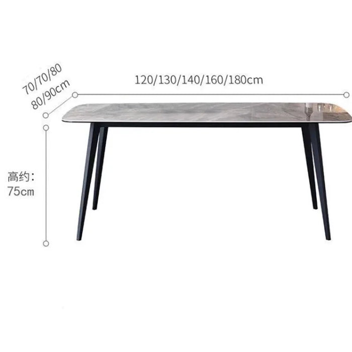 Waterproof Rectangle Dining Table Nordic Minimalist Center Kitchen Dining Table Cheap Living Room Table Basse Home Furniture