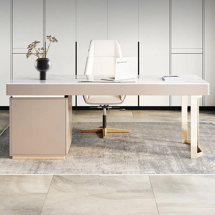 Free Shipping Office Desks Luxury Modern Drawers Conference Office Desks White European Scrivania Con Cassetti Home Furnitures