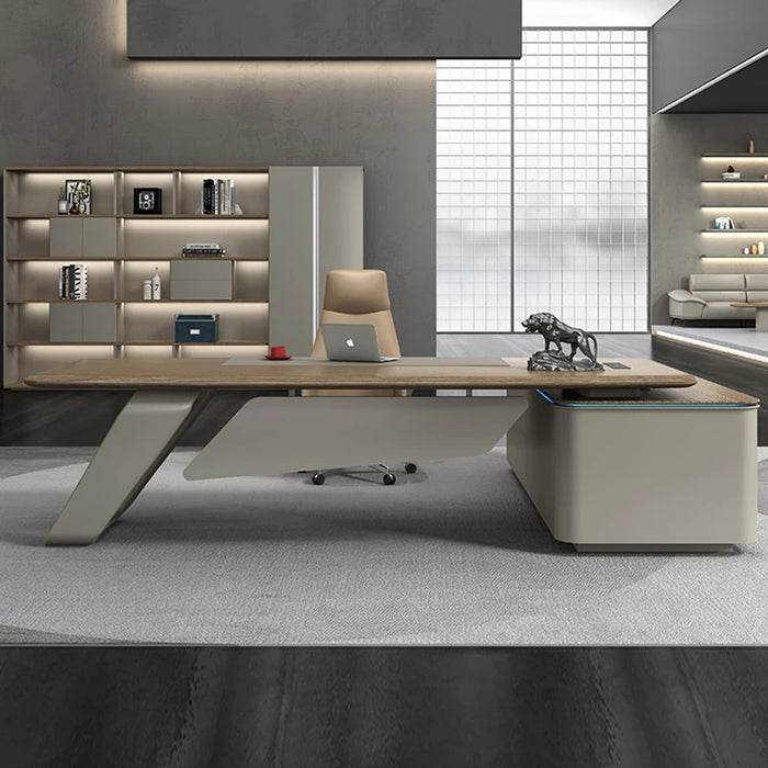 Corner Drawers Office Desks Executive Reception Luxury Modern Storage Desks Desktop Work Mesa Escritorio Office Furniture WJ25XP