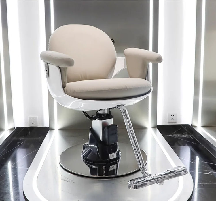 New hair salon chair High-end hair salon fashion store electric lift cutting chair barber shop ironing dyeing stool