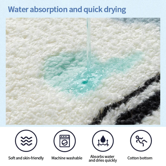 Soft Bath Mat Non Slip INS Style Doormat Water Absorbent Carpets Entrance Mats Balcony Porch Area Rugs Home Decor Mat Rugs
