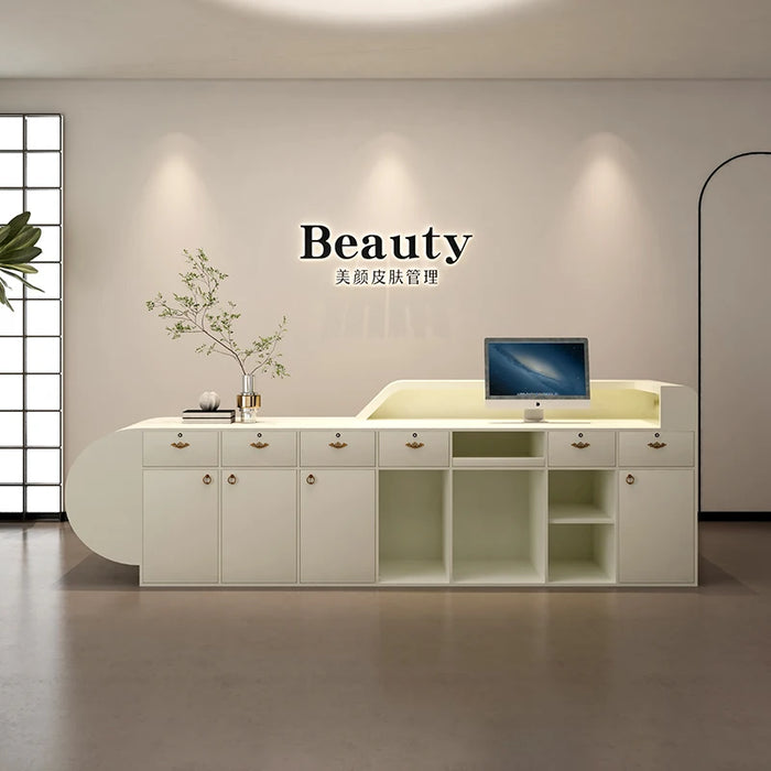 Lectern Reception Desk Wooden Computer Coffee Vanity Service Desk Church Pulpit Gaming Scrivania Ufficio Lavoro Office Furniture