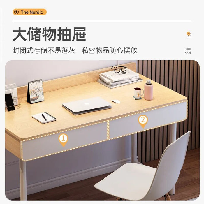 Computer Desk Home Desktop Office Table with Drawer Simple Modern Girl Bedroom Student Writing Study Desk