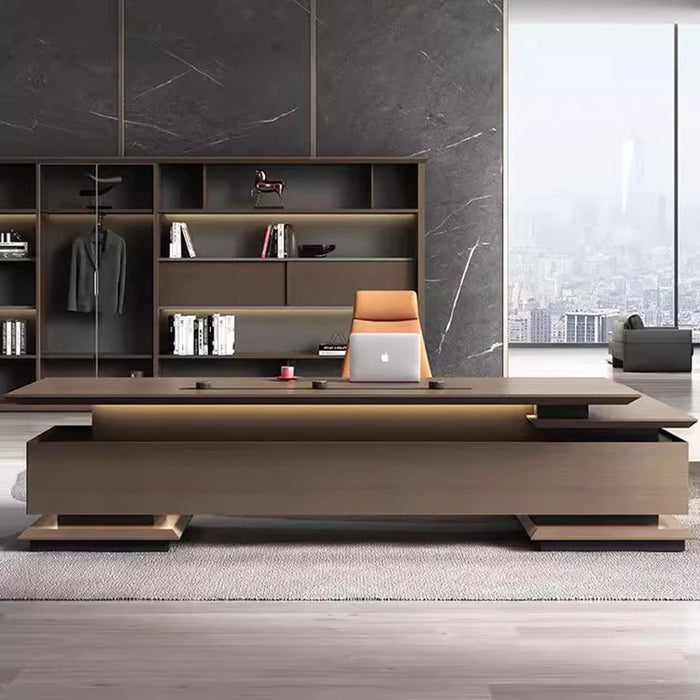 Executive Drawers Modern Desk Corner Computer Luxury Meeting Office Desk Workbench L Shape Mesas De Escritorio Luxury Furniture