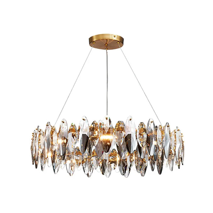 Modern Crystal Chandelier Light Luxury LED Clear Pendant Lamp For Living Room Dining Hall Bedroom Kitchen Island Chandelier
