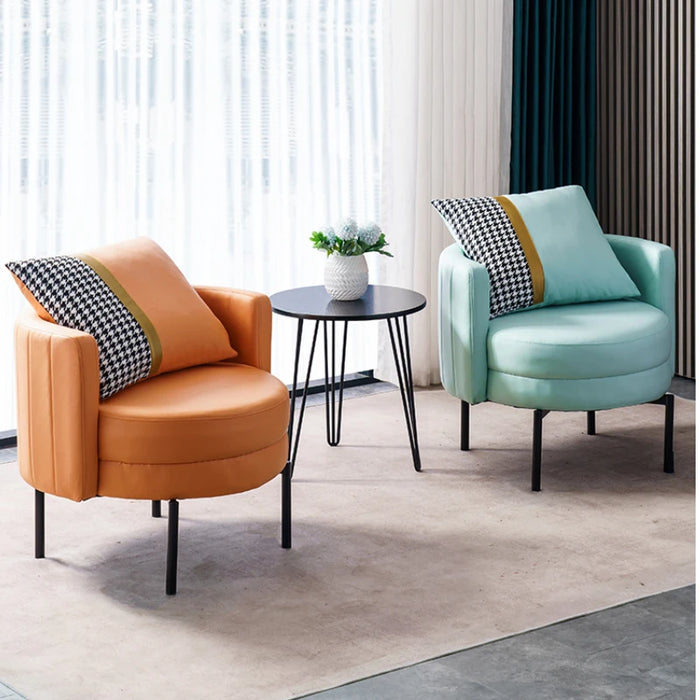 Modern Single sofa Living room furniture 1-person lazy Design Armchair balcony Corner Cafe soft velvet Chair Relaxing ergonomic