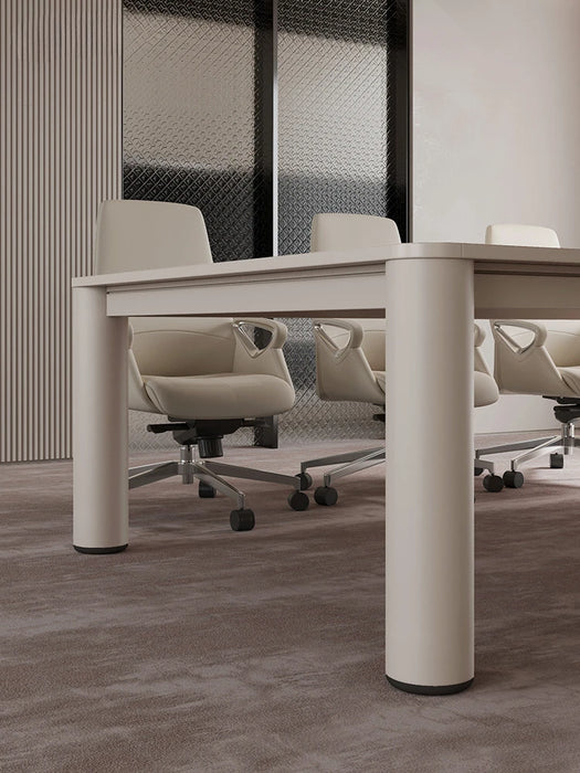 Large conference table, long table, modern and minimalist employee training table, conference room table, chair, office