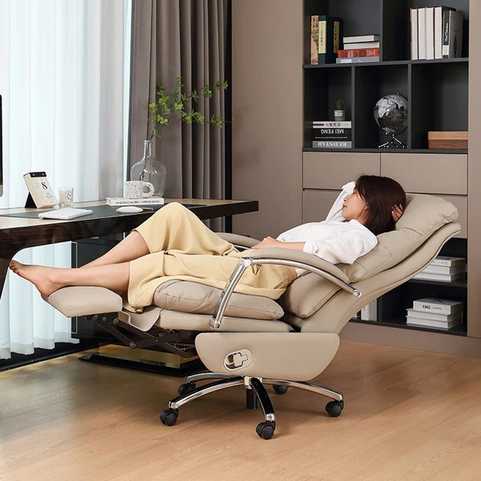 Lounge Puff Seat Comfortable Office Chairs Cushion Ergonomic Cushions Leather Office Chairs Vanity Cadeira Computer Chair SY50OC