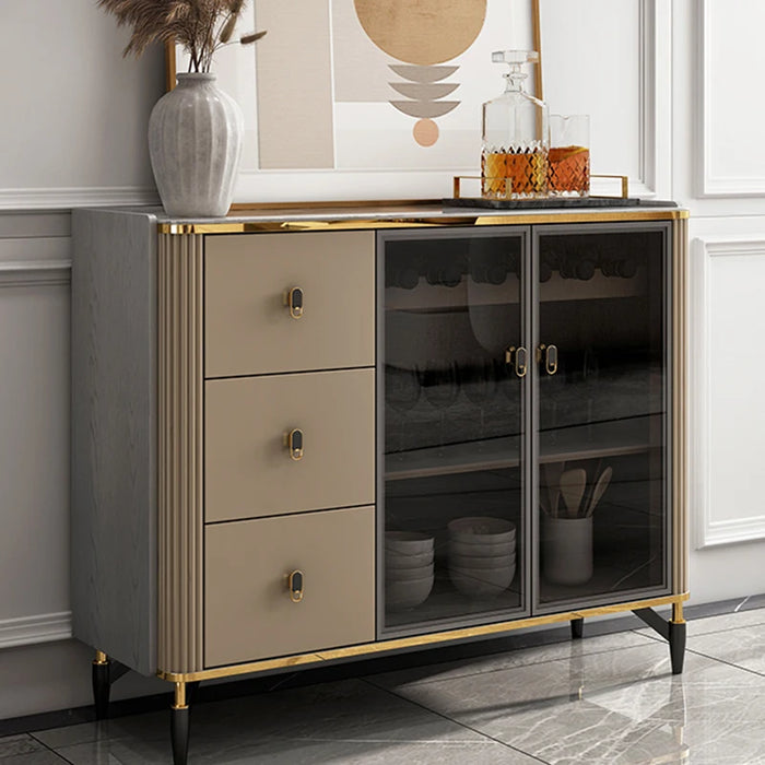Chinese Corner Sideboard Nordic Rustic Dining Shelves Modular Luxury Sideboard Storage Szafka Kuchenna Farmhouse Furniture HDH
