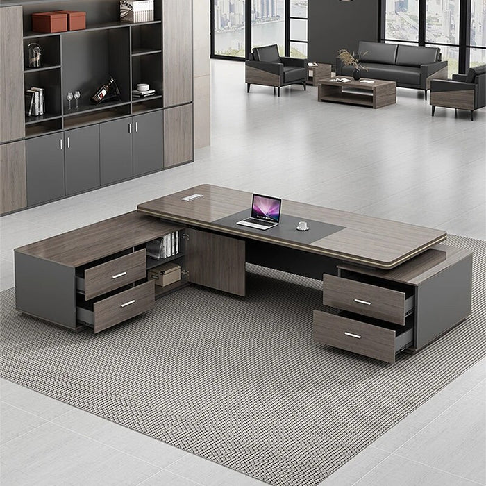L Shaped Standing Desk Reception Vanity Stand Up Executive Desk Kids Black Meeting Compact Escritorios De Oficina Furniture