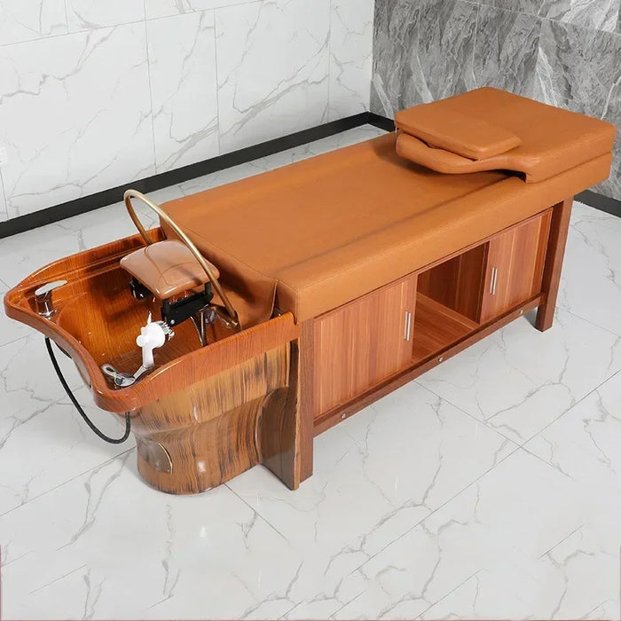 Circulation Ceramic Shampoo Chair Hair Care Hairdresser Specialized Multifunction Shampoo Chair Fotel Fryzjerski Furniture XFY