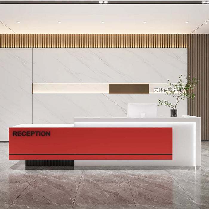 Commercial Front Reception Desks Display Shelves Supermarket Reception Desks Counter Computer Balcao De Loja Furniture Counter