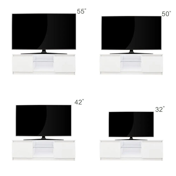 TV Cabinet Wholesale, TV Stand with Lights, Modern LED TV Cabinet with Storage Drawers, Living Room Entertainment Center