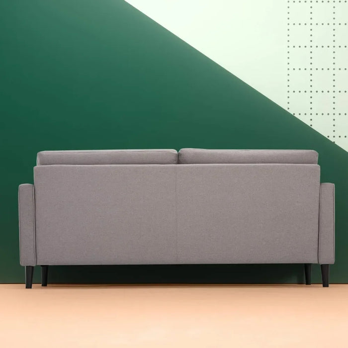 ZINUS Benton Sofa Couch / Grid Tufted Cushions / Easy, Tool-Free Assembly Stone Grey Furniture Sofa