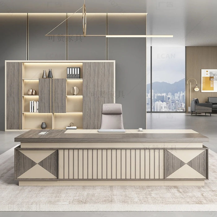 Executive Study Office Desk Conference Drawers Gaming Desktop Office Desk Reception Scrivanie Per Ufficio Luxury Furniture