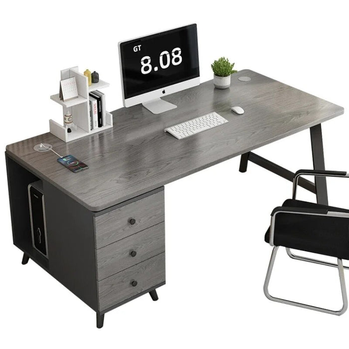 Drawers Slate Office Desks Computer Table Home Bedroom Office Desks Study Combination Escritorio Ordenador Work Furniture QF50OD