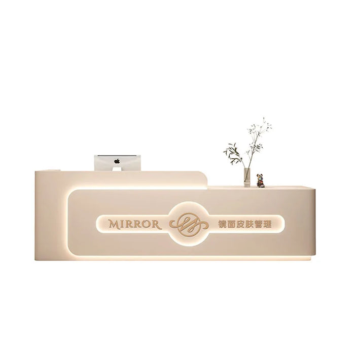 Luxury Beauty Reception Desk Salon Counter Cash Desk Check Out Luxury Spa Store Clinic Gym Comptoir Caisse Hotel Reception