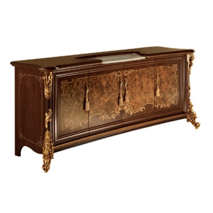 European side cabinet Italian villa restaurant furniture custom large room cupboard entrance locker