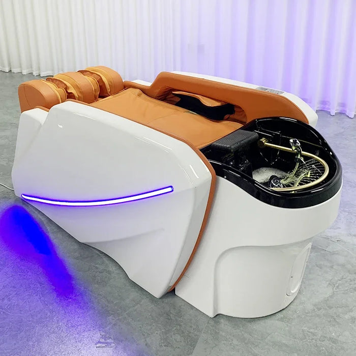 Massage Shampo Chair Therapy Stylist Head Spa Comfort Fashion Hair Wash Bed Ergonomics Lettino Massaggio Furniture MQ50XF