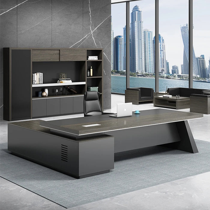 Minimalist Modern Boss Office Desk Business Single Person Large Desk President Office Manager Supervisor Desk Office Furniture