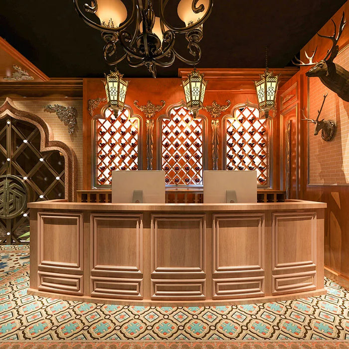 Simple Reception Desk Information Standing Grocery Store Luxury Check Out Reception Desk Cash Comptoir Caisse Luxury Furniture