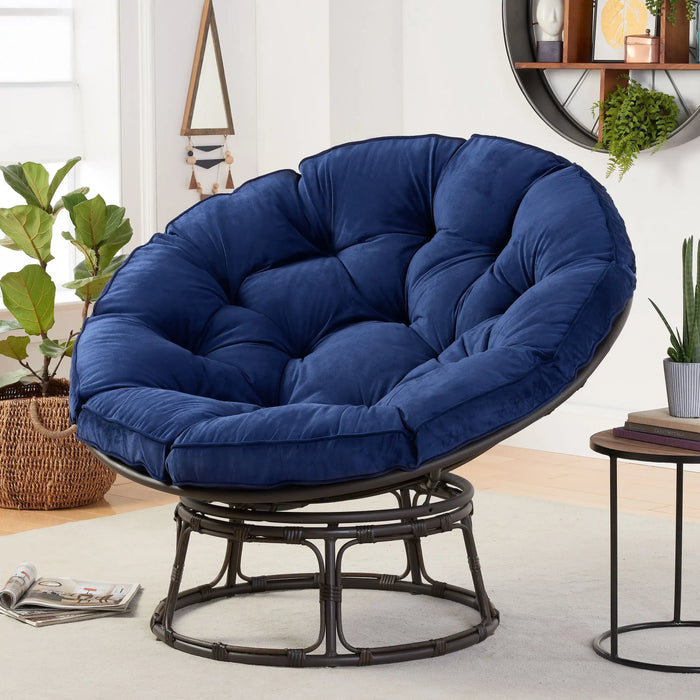 Better Homes & Gardens Papasan Chair, Polyester, Blue  Sofas for Living Room  Couch  Lounge Chair